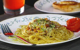 Spaghetti Integral Doria con Maíz y Cilantro