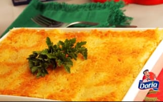 Lasagna Doria con atún y verduras