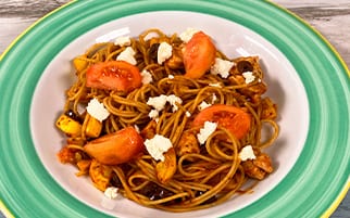Banner Spaghetti sin gluten al estilo mediterráneo