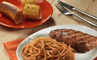 Spaghetti Doria sabor chorizo con sobrebarriga